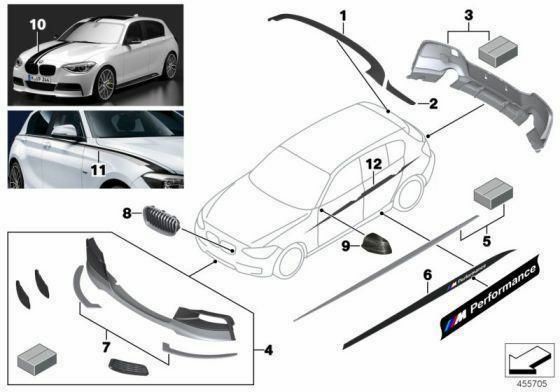 Exterior Styling | Genuine M Performance Rear Roof Spoiler Wing Black Mat Exterior Accessories Exterior Styling