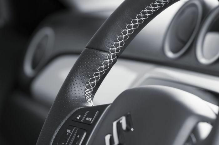 Exterior Styling | Leather Steering Wheel White Stitching Exterior Accessories Exterior Styling