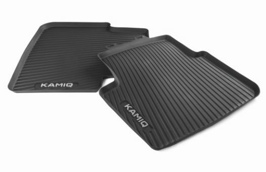 Floor Mats | All-Weather Interior Mats "" Black – Rear For Kamiq Floor Mats Floor Mats