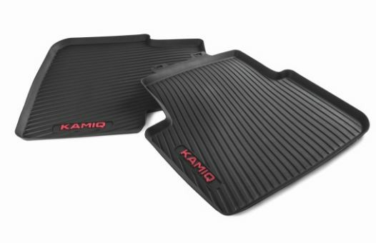 Floor Mats | All-Weather Interior Mats "" Red / Rear For Kamiq Floor Mats Floor Mats