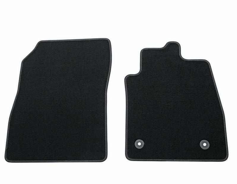 Floor Mats | Velour Floor Mats Front, Vignale Design, With Metal Grey Stitching. Vignale Only. Floor Mats Floor Mats