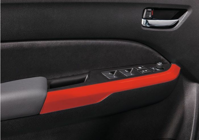 Interior Styling | Interior Coloured Door Trim Set Bright Red Interior Accessories Interior Styling