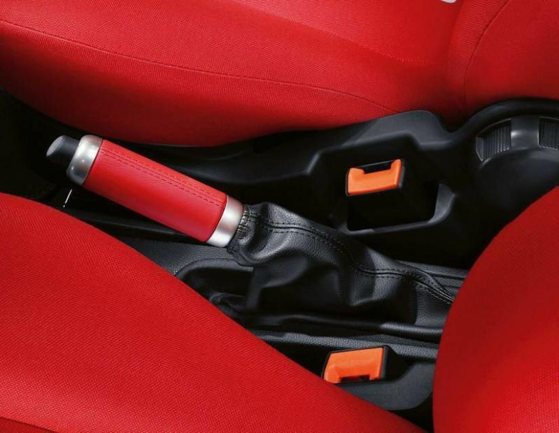 Interior Styling | Ka Hand-Brake Cover Sunrise (Red) With Matt Chrome Finish Rings 09/200805/2016 Interior Accessories Interior Styling