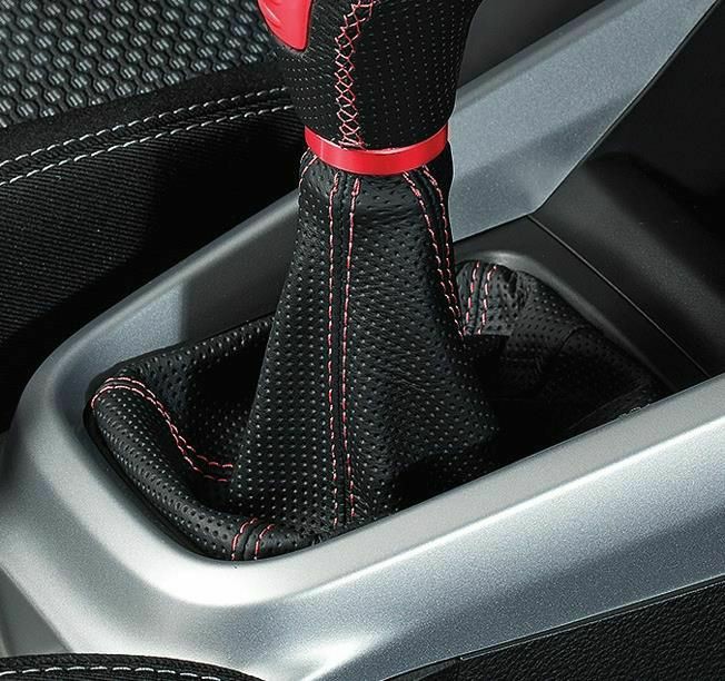 Interior Styling | Leather Gear Boot – Black With Red Interior Accessories Interior Styling