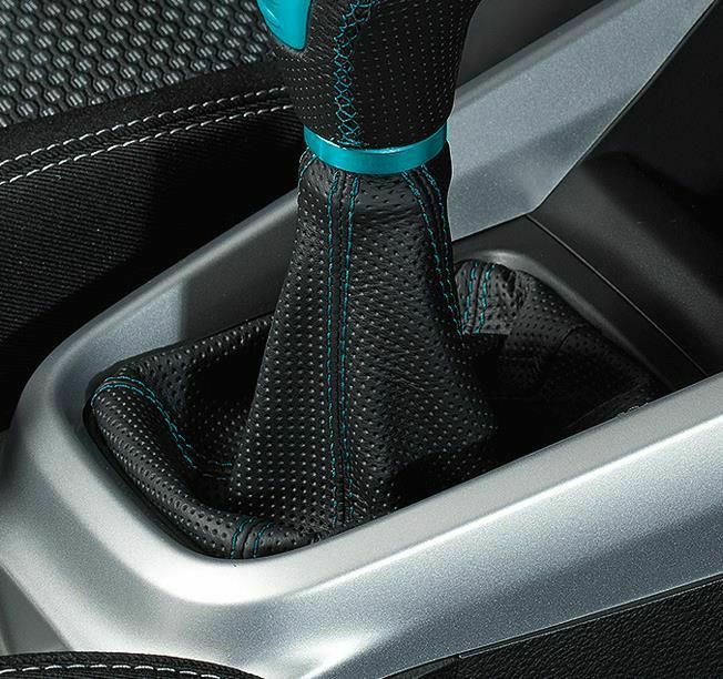 Interior Styling | Leather Gear Boot – Black With Turquoise Interior Accessories Interior Styling