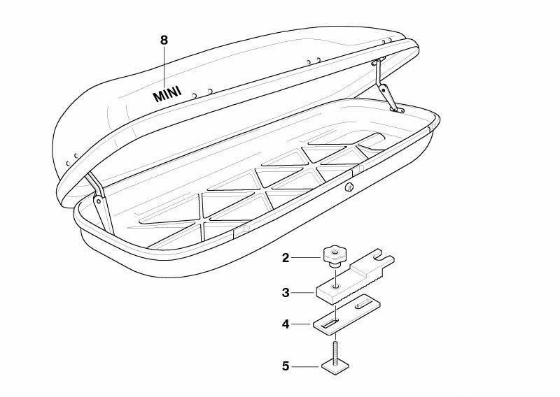 Roof Accessories | Genuine Roof Box Fixing Clamping Bolt Exterior Accessories Roof Accessories