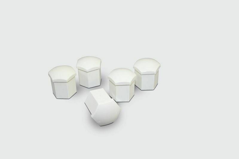 Wheels | Alloy Wheel Bolt Cover Set White Exterior Accessories Wheels