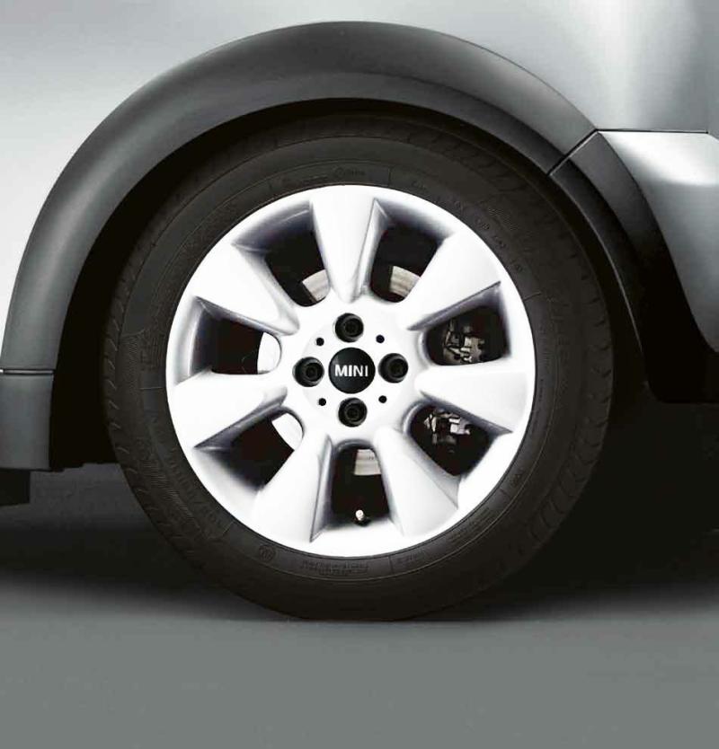 Wheels | Genuine 16" Inch Light Alloy Wheel 7-Fin Spoke R92 White Exterior Accessories Wheels